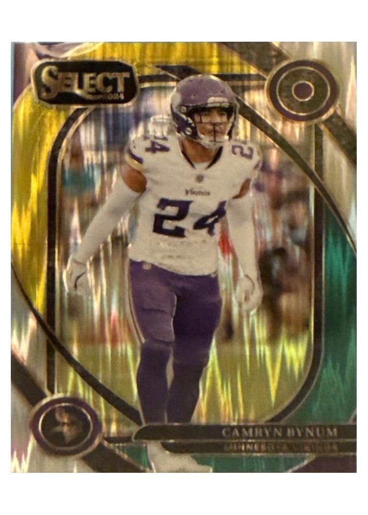 2024 Panini Select Base Set Camryn Bynum Green Yellow Prizm Shock #234 card