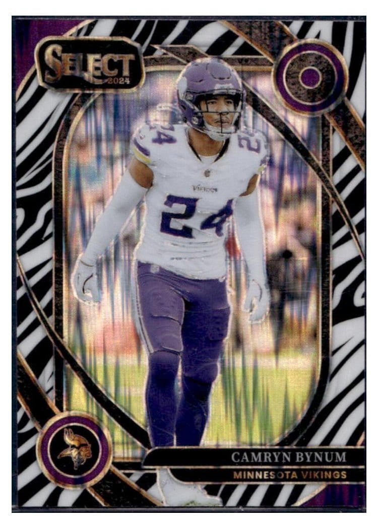 2024 Panini Select Base Set Camryn Bynum Zebra Prizm Shock #234 card