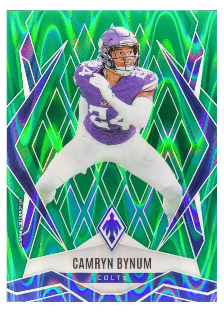 2025 Panini Phoenix Base Set Camryn Bynum Green Seismic #24 card