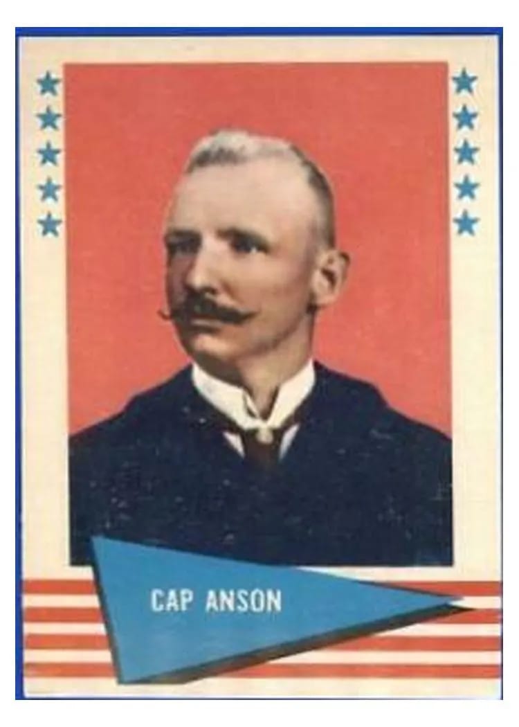 1961 Fleer Cap Anson #4 card