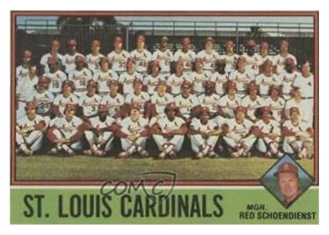 1976 Topps Cardinals Team #581 card