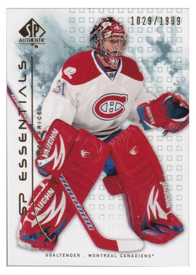 2009 SP Authentic Carey Price #108 card