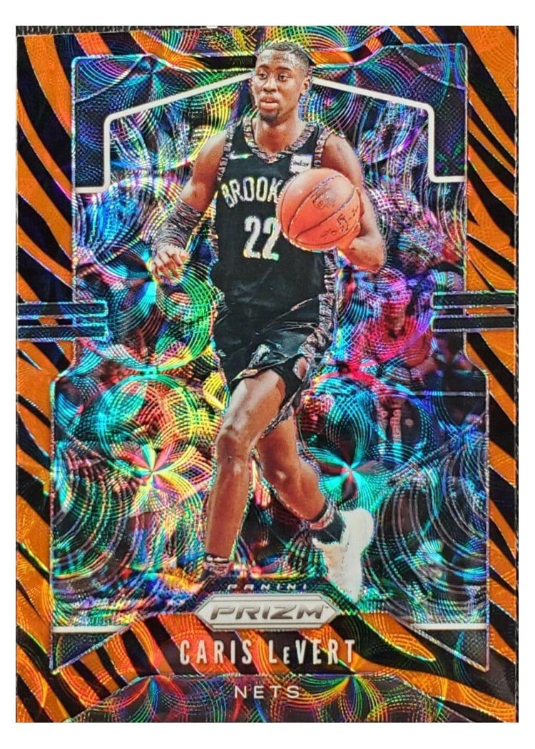 2019-20 Panini Prizm Base Set Caris LeVert Tiger Stripe Choice Prizm #50 card