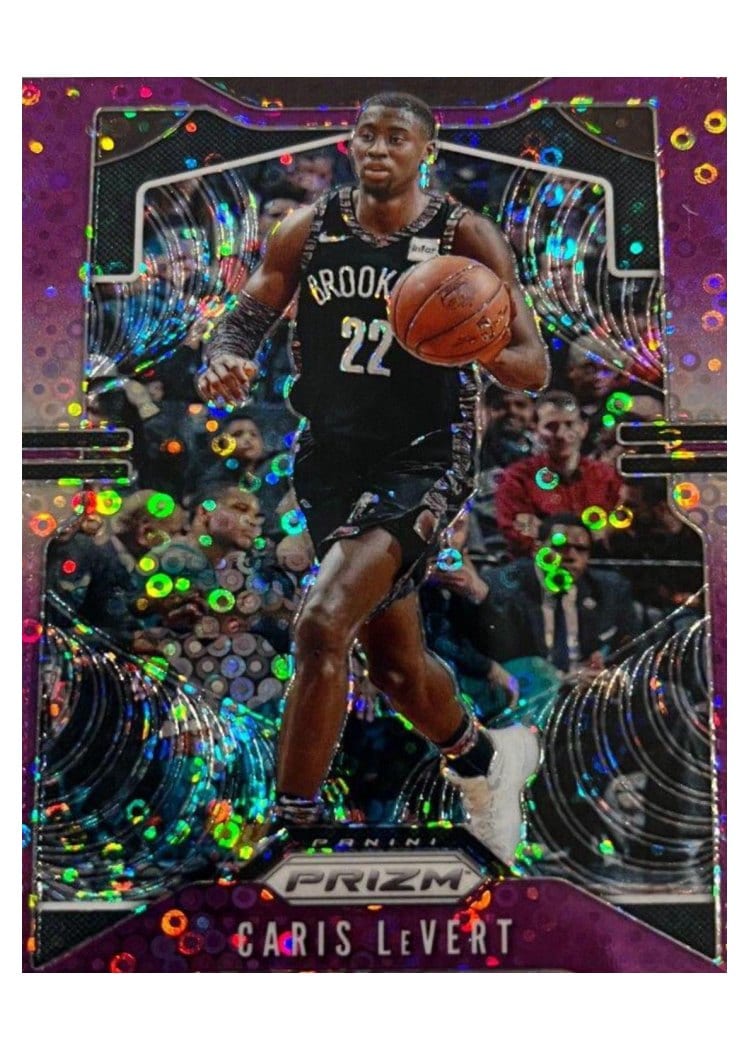 2019-20 Panini Prizm Base Set Caris LeVert Fast Break Prizm Purple #50 card