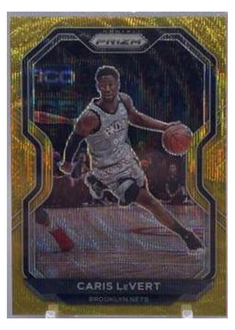 2020-21 Panini Prizm Base Set Caris LeVert Gold Wave Prizm #162 card