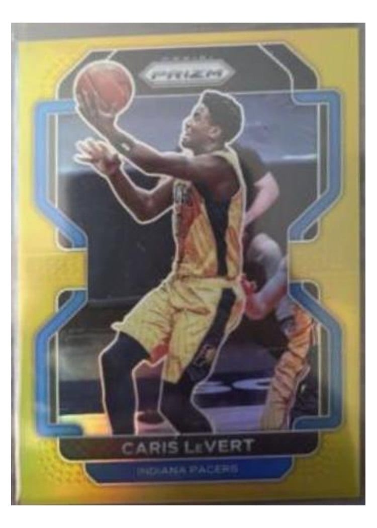 2021-22 Panini Prizm Base Set Caris LeVert Gold Prizm #147 card