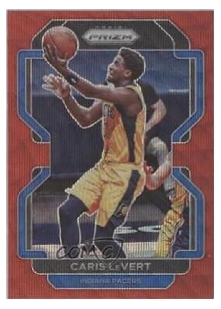 2021-22 Panini Prizm Base Set Caris LeVert Ruby Wave #147 card