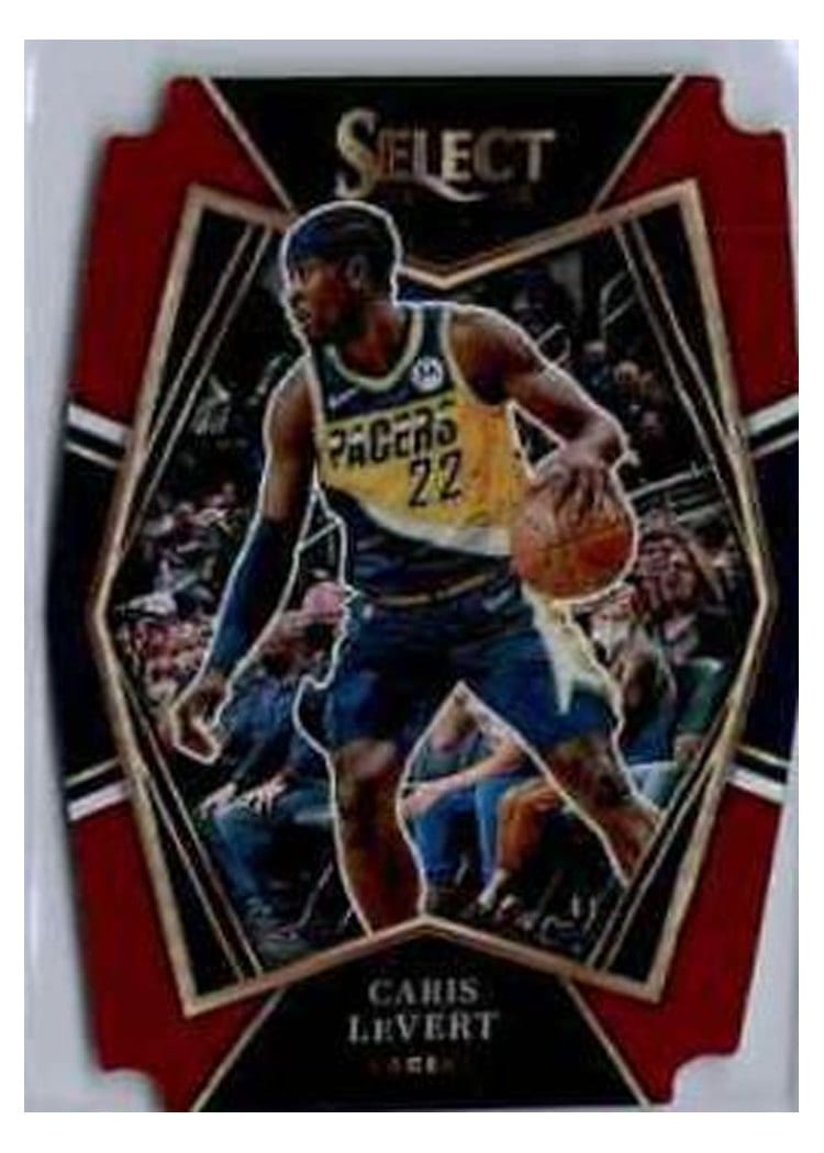 2021-22 Panini Select Base Set Caris LeVert Red Disco Prizm #136 card