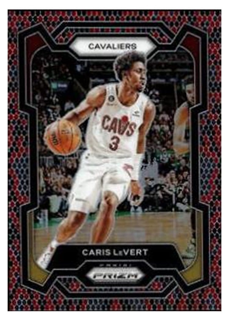2023-24 Panini Prizm Base Set Caris LeVert Snakeskin #253 card