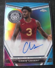 2023-24 Topps Chrome Certified Autographs Caris LeVert #CA-CL card