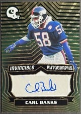 2021 Panini Chronicles Invincible Autographs Carl Banks #INV-CBA card