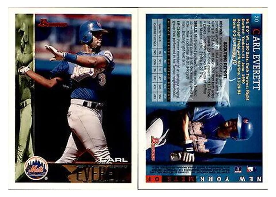 1995 Bowman Carl Everett #20 card
