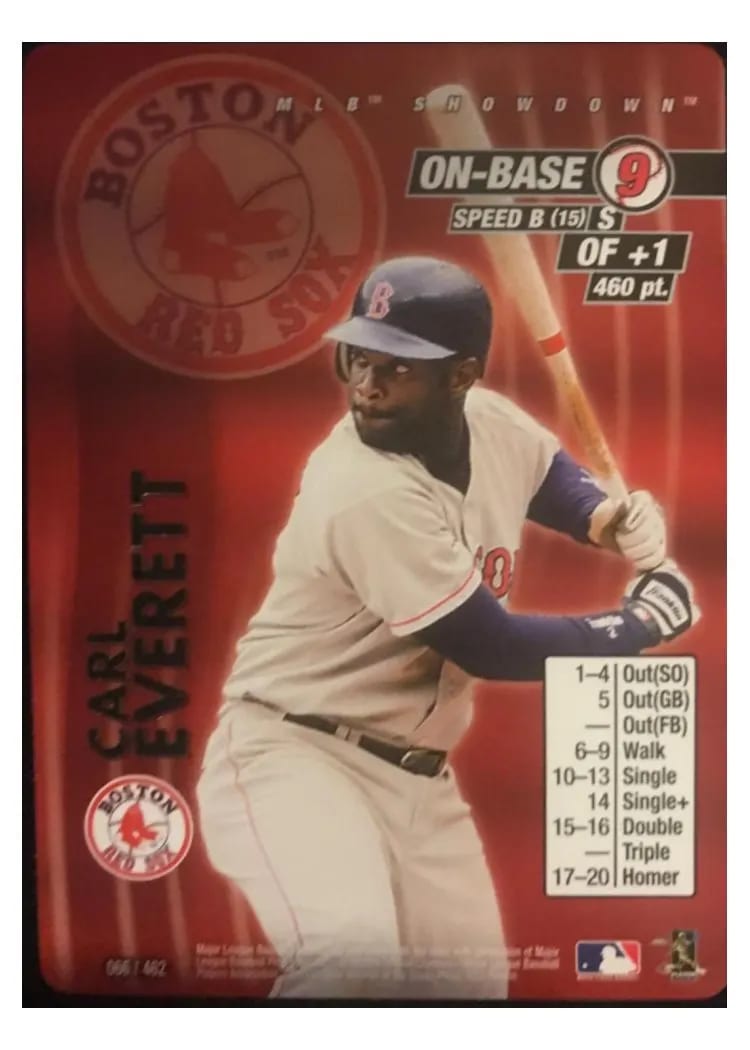 2001 MLB Showdown Carl Everett #66 card
