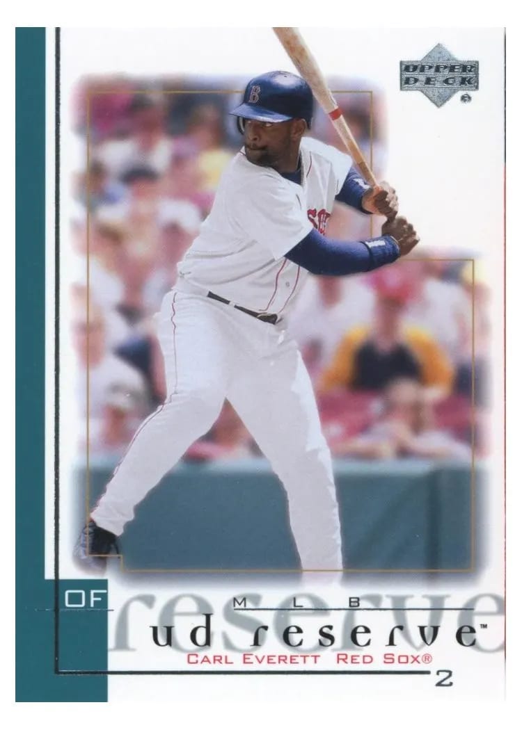 2001 Upper Deck Reserve Carl Everett #52 card