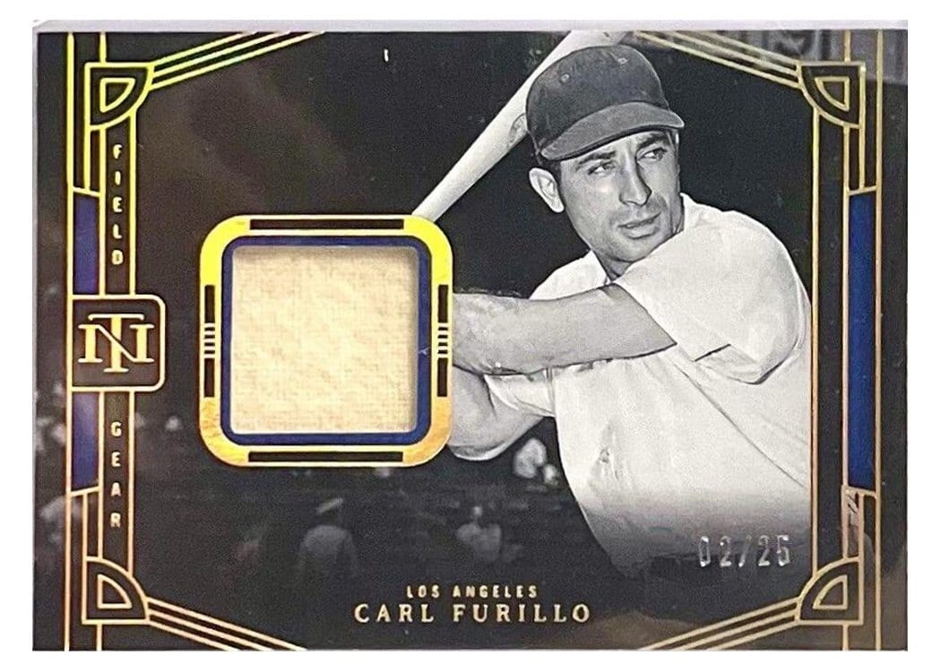 2023 Panini National Treasures Field Gear Carl Furillo #26 card
