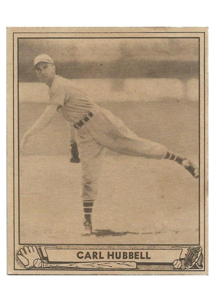 1940 Play Ball Carl Hubbell #87 card