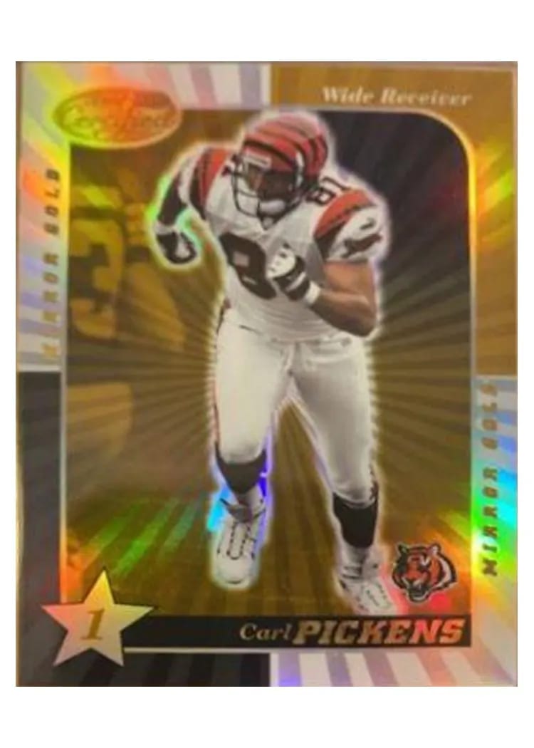 2000 Leaf Certified Carl Pickens 1 Star Mirror Gold #31 card