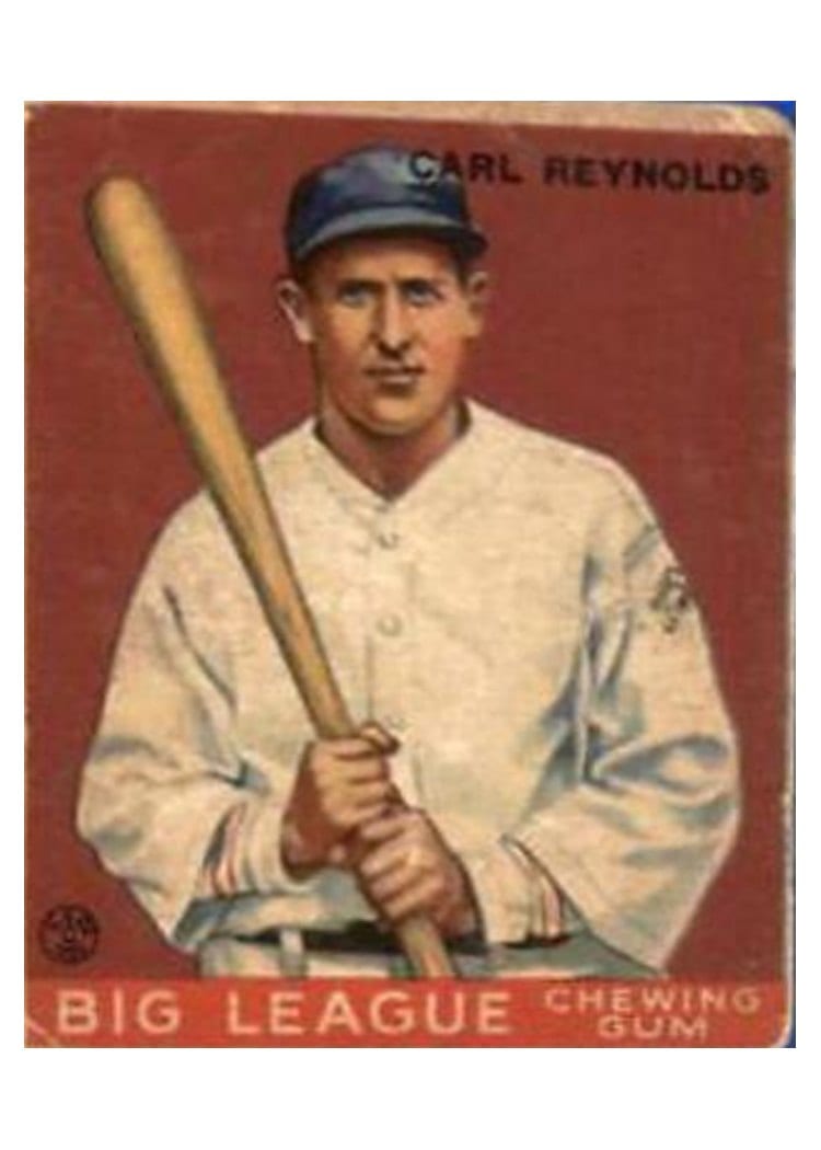 1933 Goudey Carl Reynolds #120 card