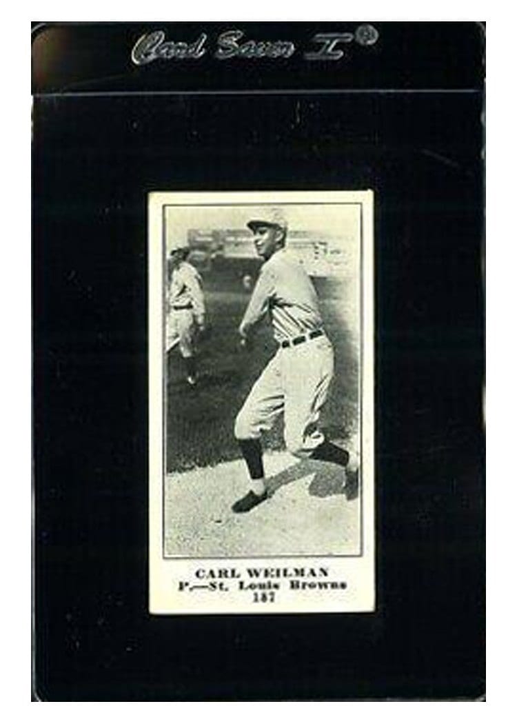 1916 M101 4 Sporting News Carl Weilman #187 card