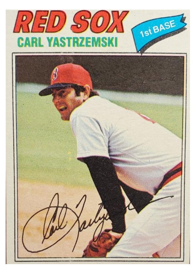 1977 Topps Carl Yastrzemski #480 card