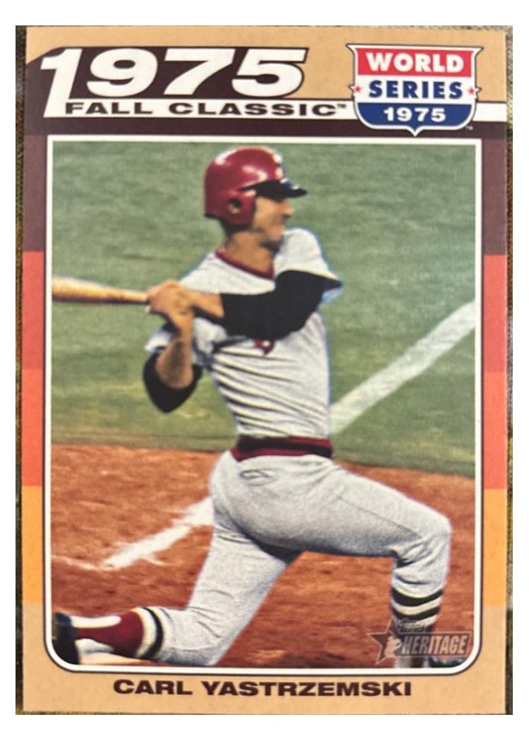 2024 Topps Heritage Mini 1975 Fall Classic Carl Yastrzemski #75FC-5 card