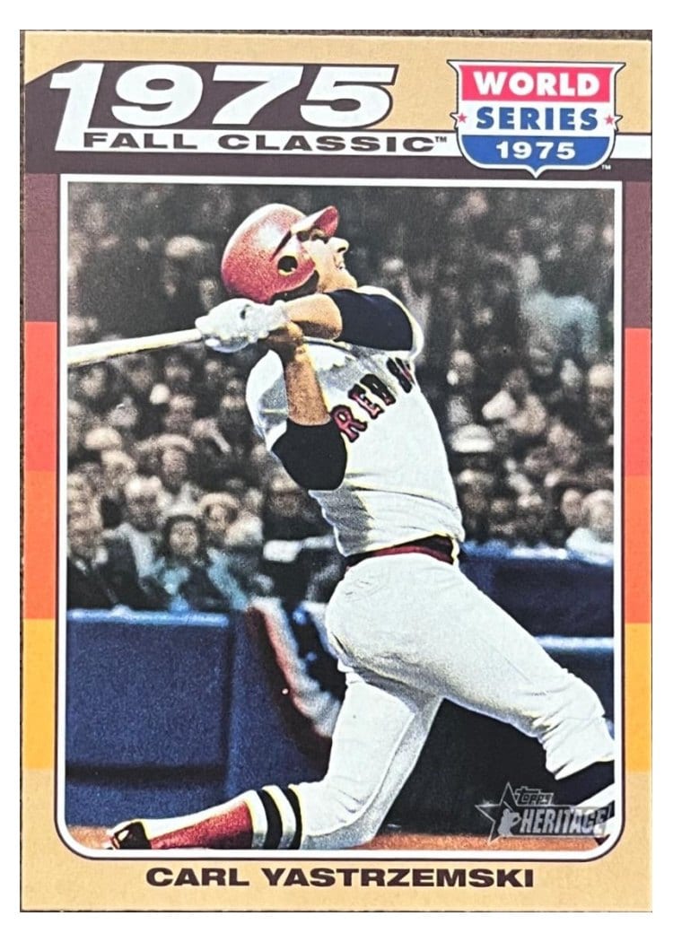 2024 Topps Heritage Mini 1975 Fall Classic Carl Yastrzemski #75FC-9 card