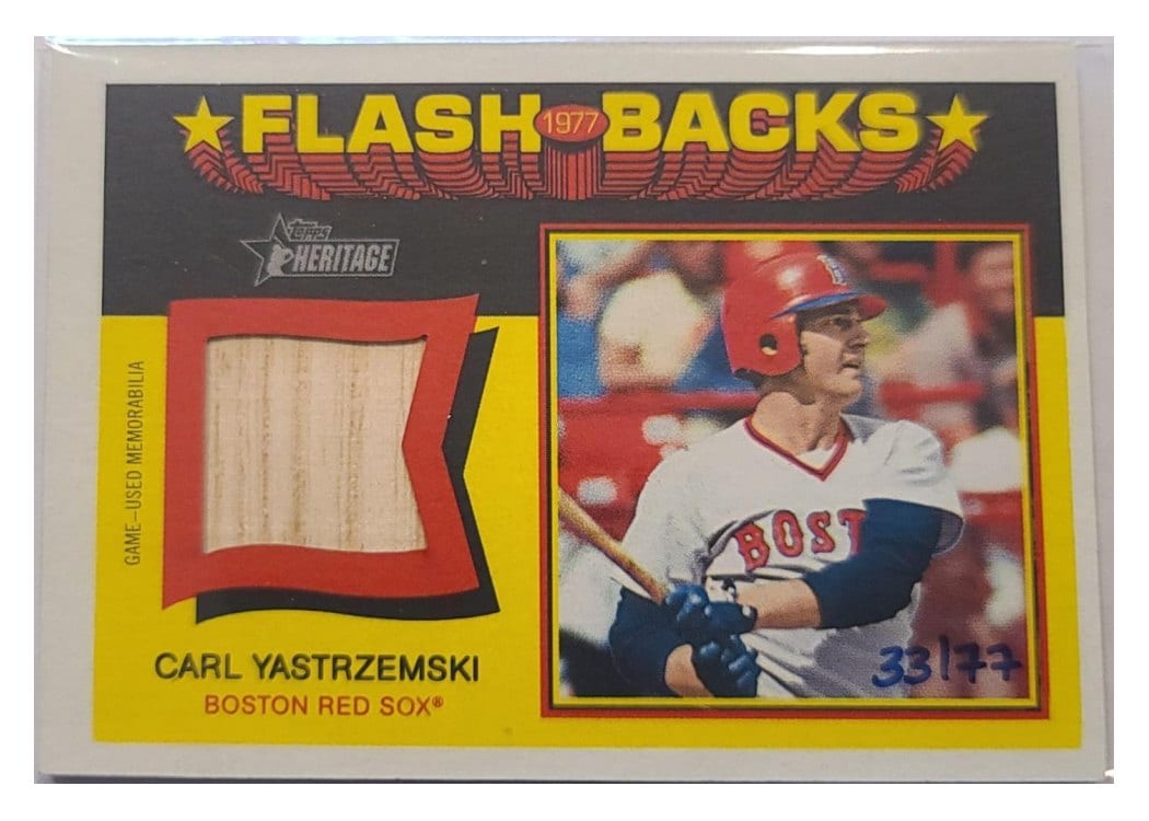 2026 Topps Heritage Flashback Relics Carl Yastrzemski #FBR-CY card