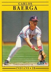 1991 Fleer Base Set Carlos Baerga #360 card