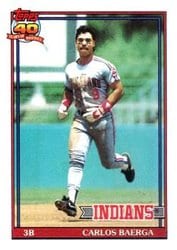 1991 Topps Base Set Carlos Baerga #147 card