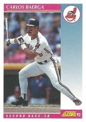 1992 Score Base Set Carlos Baerga #128 card
