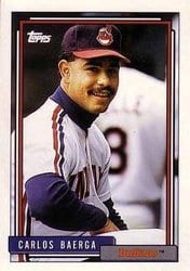 1992 Topps Base Set Carlos Baerga #33 card