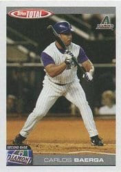 2004 Topps Total Base Set Carlos Baerga #136 card