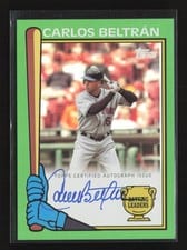 2024 Topps Archives 1990 Topps Batting Leaders Autographs Carlos Beltrán #90BLA-CB card