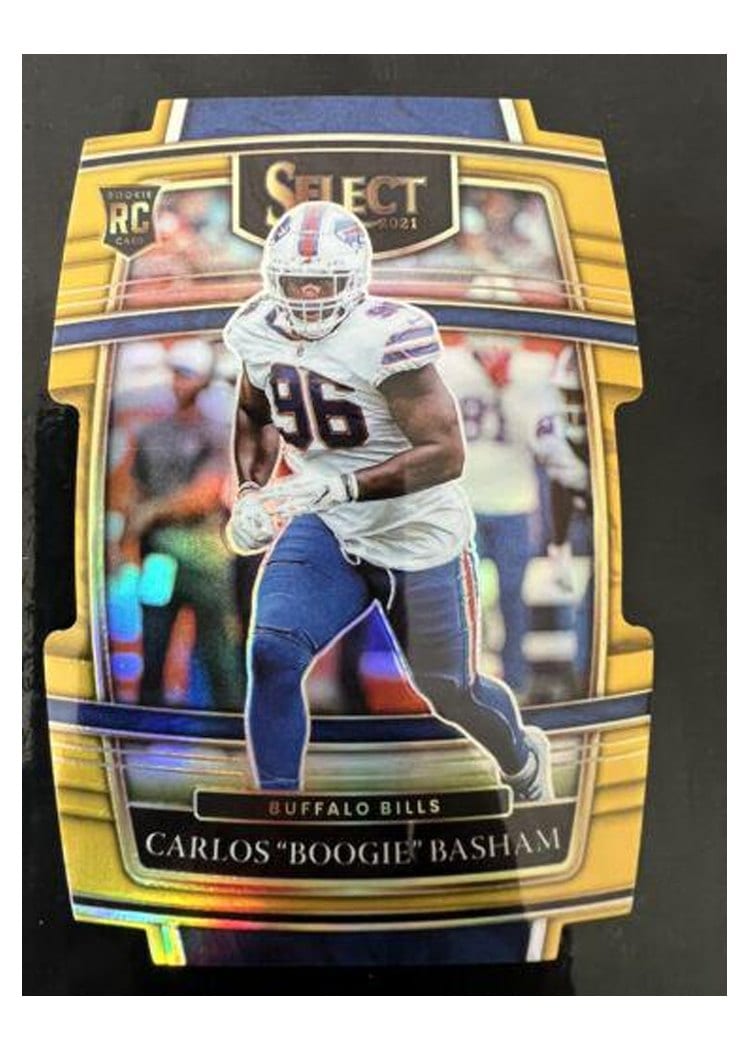 2021 Panini Select Base Set Carlos "Boogie" Basham Gold Die Cut #92 card