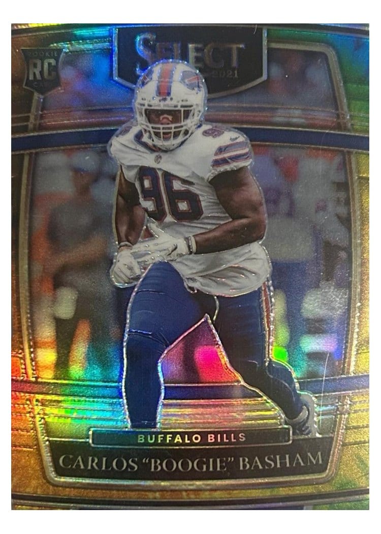 2021 Panini Select Base Set Carlos "Boogie" Basham Tie Dye Die Cut #92 card