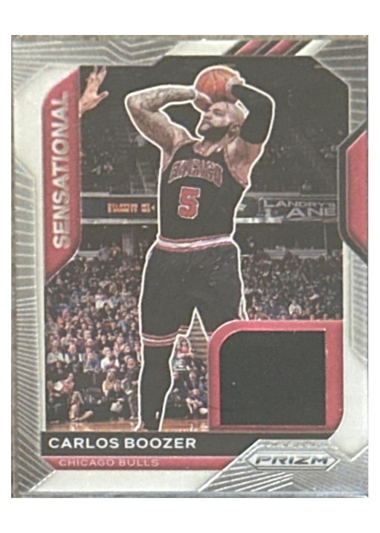 2020-21 Panini Prizm Sensational Swatches Carlos Boozer #SSW-CBO card