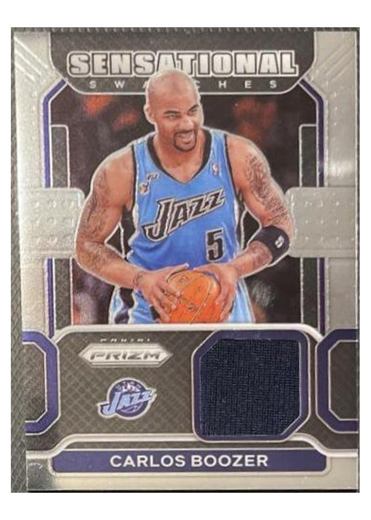 2021-22 Panini Prizm Sensational Swatches Carlos Boozer #SW-CBZ card