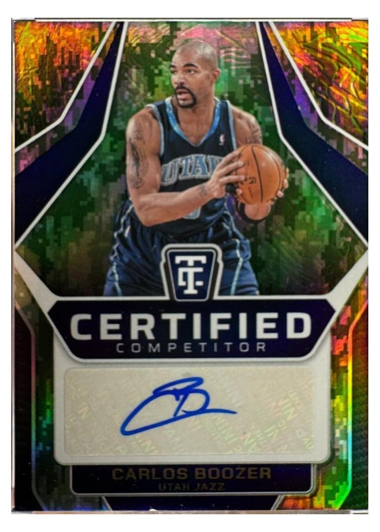 2024-25 Panini Totally Certified Certified Competitor Autographs Carlos Boozer #22 card