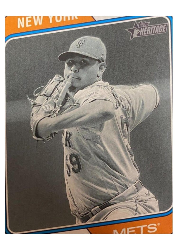 2023 Topps Heritage Base Set Carlos Carrasco #145 card