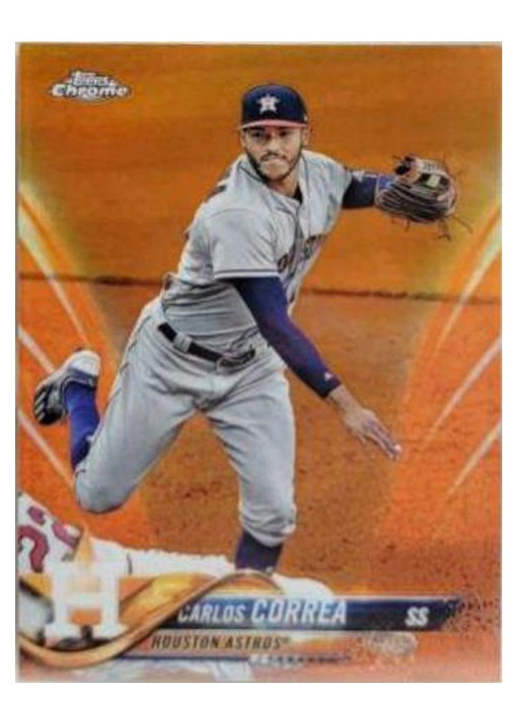 2018 Topps Chrome Base Set Carlos Correa #103 card