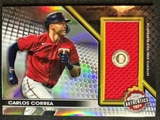2024 Topps Chrome Topps Chrome Authentics Carlos Correa #TCA-CCO card
