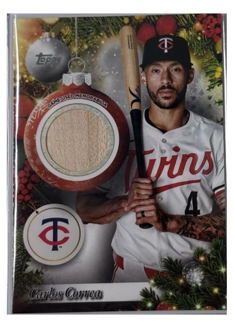 2025 Topps Holiday Relics Carlos Correa #PR-CCO card