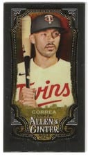 2024 Topps Allen & Ginter Chrome Mini Carlos Correa (Minnesota Twins) #90 card