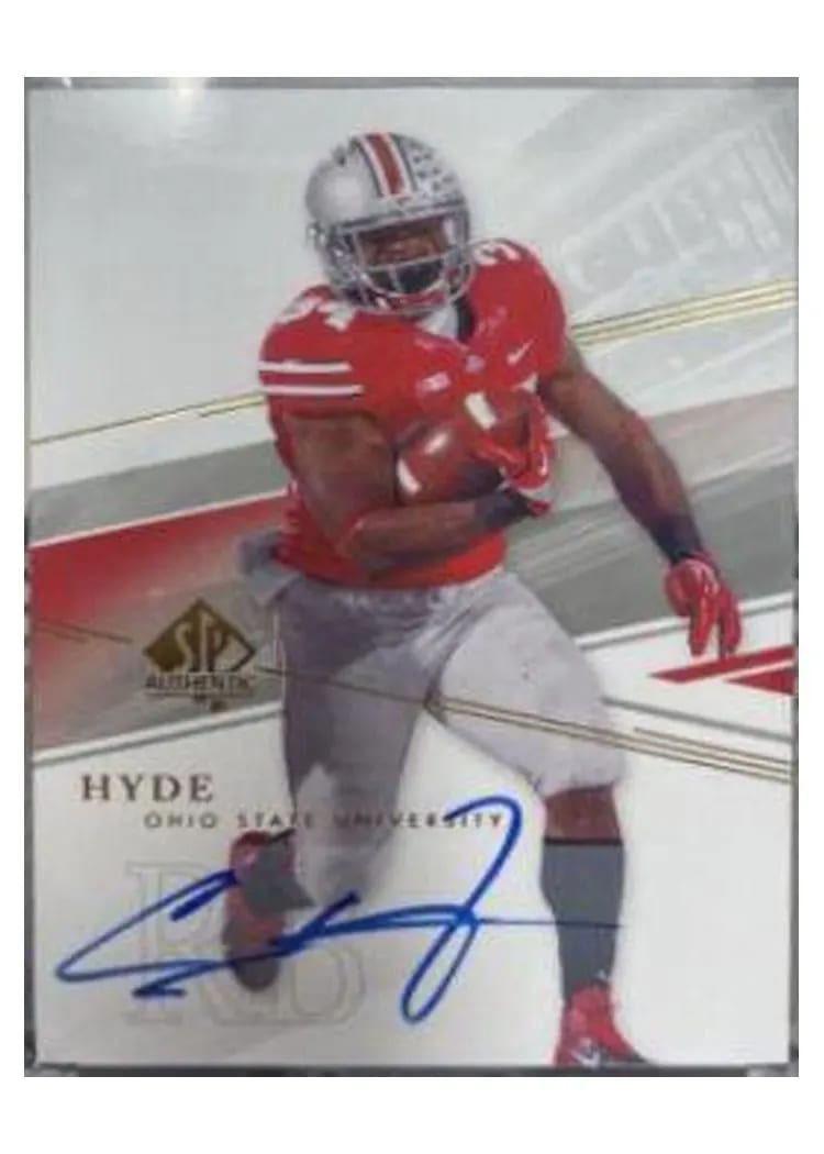 2014 SP Authentic Carlos Hyde #21 card