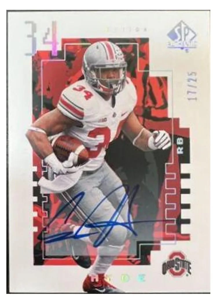 2014 SP Authentic Carlos Hyde #21 card
