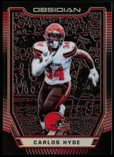 2018 Panini Obsidian Carlos Hyde #59 card