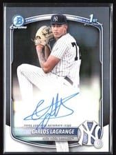 2025 Bowman Chrome Prospect Autographs Carlos Lagrange #CPA-CL