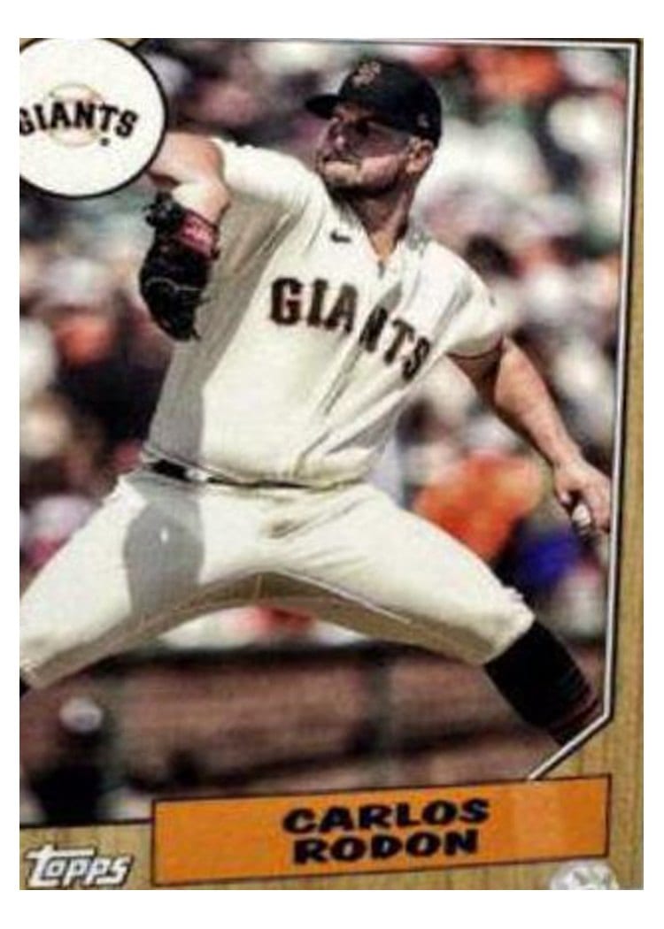 2022 Topps Mini 1987 Topps Carlos Rodon #78B-39 card