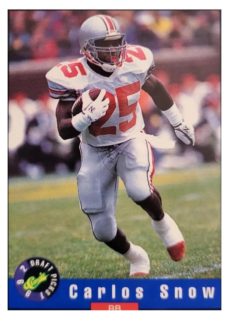 1992 Classic Draft Picks Carlos Snow #38 card