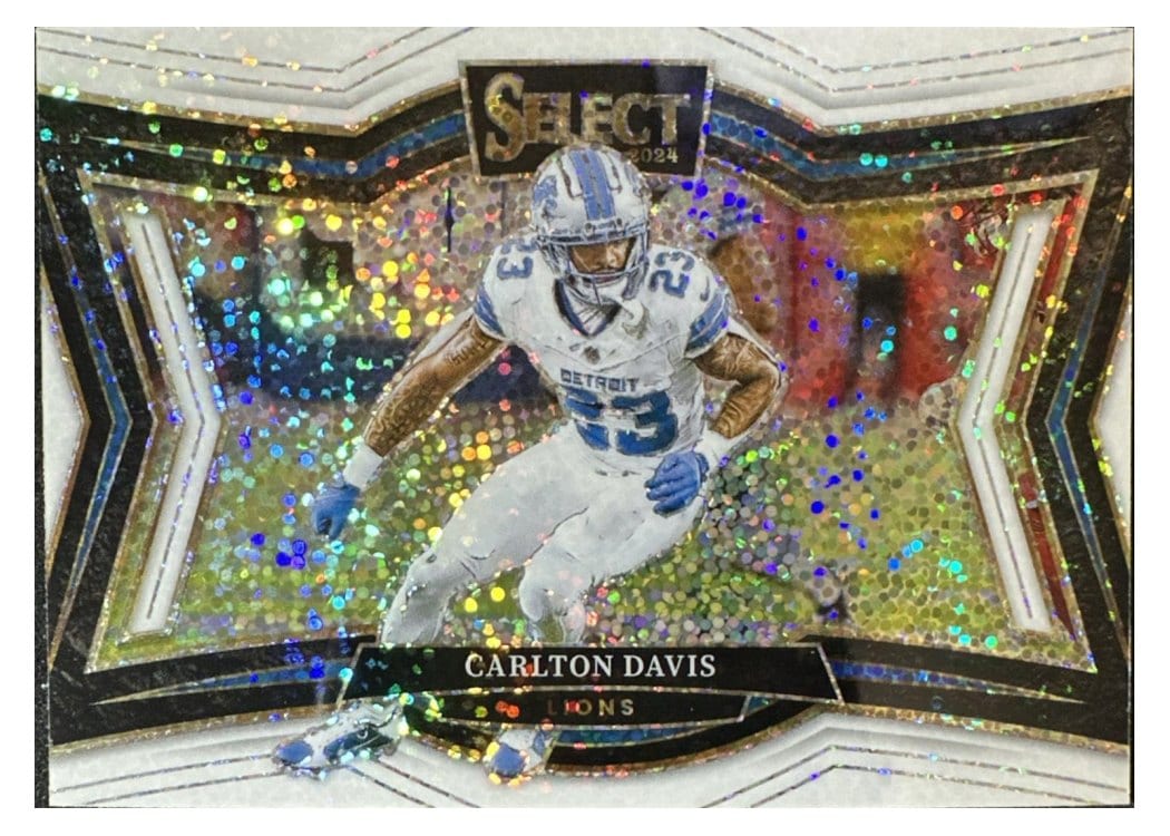 2024 Panini Select Base Set Carlton Davis White Sparkle Prizm #416 card